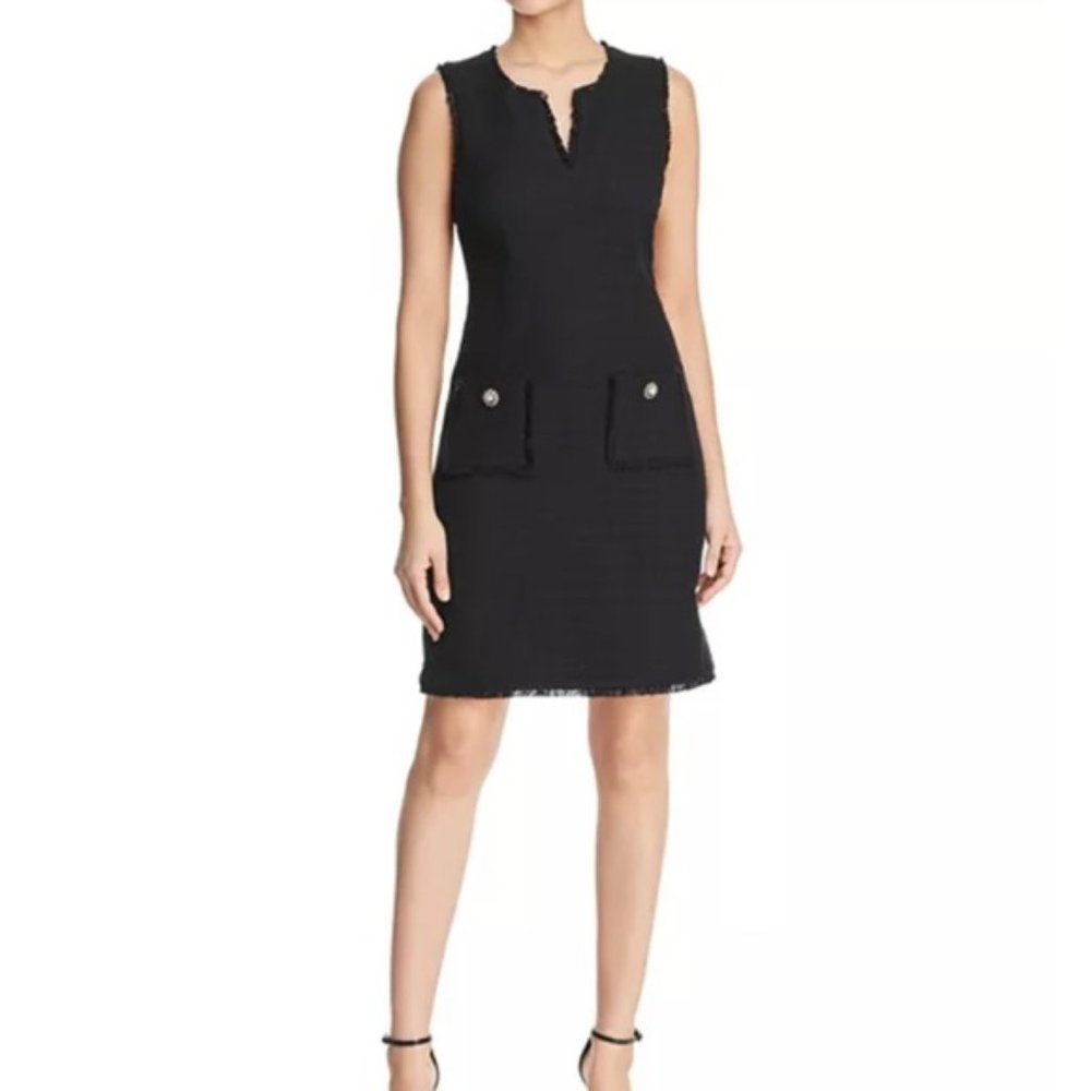 BNWT Karl Lagerfeld tweed pearl dress size 2